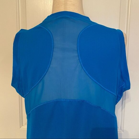BROOKS TOP SLEEVELESS TANK BLUE STRETCH CREW NECK ACTIVE SIZE L - Picture 8 of 8